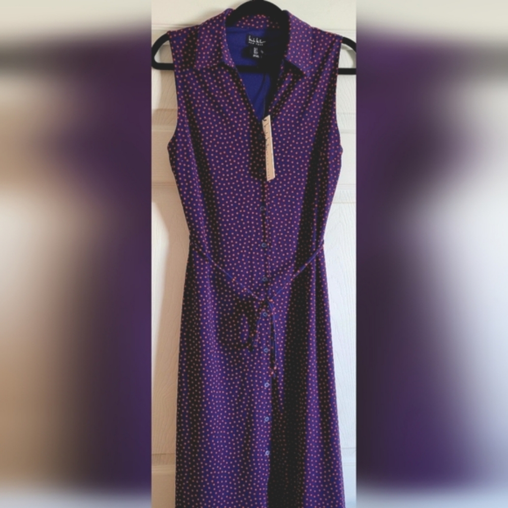 NWT- 🚨Sale!! Nicole Miller sleeveless collared dress